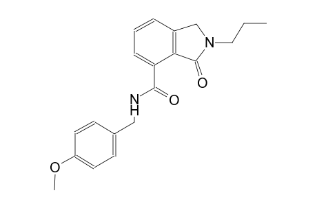 N-(4-methoxybenzyl)-3-oxo-2-propyl-4-isoindolinecarboxamide