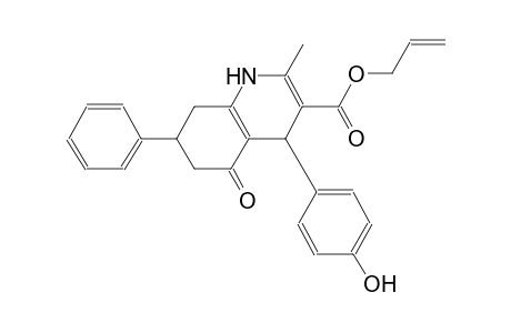 3-quinolinecarboxylic acid, 1,4,5,6,7,8-hexahydro-4-(4-hydroxyphenyl)-2-methyl-5-oxo-7-phenyl-, 2-propenyl ester