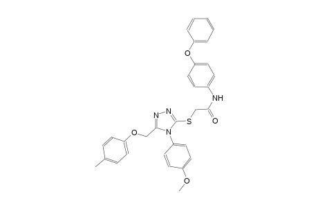 2-({4-(4-methoxyphenyl)-5-[(4-methylphenoxy)methyl]-4H-1,2,4-triazol-3-yl}sulfanyl)-N-(4-phenoxyphenyl)acetamide