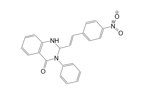 4(1H)-quinazolinone, 2,3-dihydro-2-[(E)-2-(4-nitrophenyl)ethenyl]-3-phenyl-