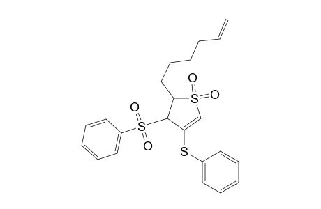 2-Hex-5-enyl-4-phenylsulfanyl-3-(phenylsulfonyl)-2,3-dihydrothiophene 1,1-dioxide