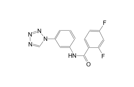 2,4-difluoro-N-[3-(1H-tetraazol-1-yl)phenyl]benzamide