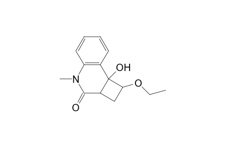 2a,3,4,8b-tetrahydro-1-ethoxy-8b-hydroxy-4-methylcyclobuta[c]quinolin-3(1H)-one