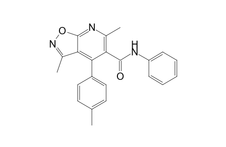3,6-Dimethyl-4-(4-methylphenyl)-N-phenylisoxazolo[5,4-b]pyridine-5-carboxamide