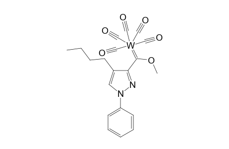 Pentacarbonyl[(methoxy)(1-phenyl-4-butylpyrazolyl)carbene]tungstene