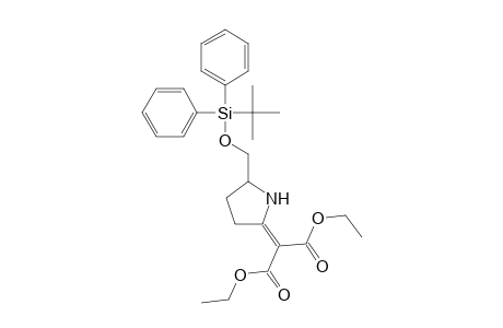 (R)-2-[5-(tert-Butyldiphenylsiloxymethyl)pyrrolidin-2-ylidene]malonic acid diethyl ester