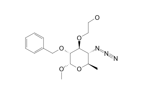 METHYL-3-O-(2-HYDROXYETHYL)-4-AZIDO-2-O-BENZYL-4,6-DIDEOXY-ALPHA-D-GLUCOPYRANOSIDE