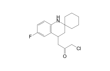 1-Chloro-3-(6'-fluoro-3',4'-dihydro-1'H-spiro[cyclohexane-1,2'-quinolin]-4'-yl)propan-2-one
