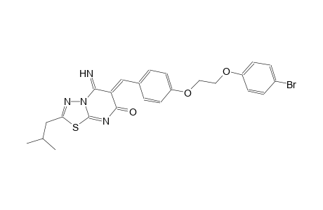 7H-[1,3,4]thiadiazolo[3,2-a]pyrimidin-7-one, 6-[[4-[2-(4-bromophenoxy)ethoxy]phenyl]methylene]-5,6-dihydro-5-imino-2-(2-methylpropyl)-, (6Z)-