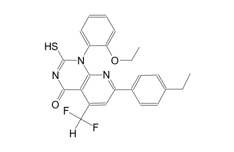 pyrido[2,3-d]pyrimidin-4(1H)-one, 5-(difluoromethyl)-1-(2-ethoxyphenyl)-7-(4-ethylphenyl)-2-mercapto-