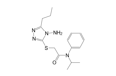 2-[(4-amino-5-propyl-4H-1,2,4-triazol-3-yl)sulfanyl]-N-isopropyl-N-phenylacetamide