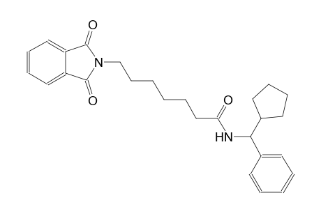 N-[cyclopentyl(phenyl)methyl]-7-(1,3-dioxo-1,3-dihydro-2H-isoindol-2-yl)heptanamide