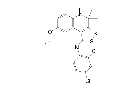 N-(2,4-dichlorophenyl)-N-[(1Z)-8-ethoxy-4,4-dimethyl-4,5-dihydro-1H-[1,2]dithiolo[3,4-c]quinolin-1-ylidene]amine