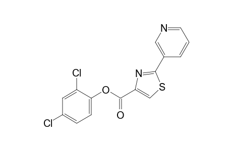 2-(3-pyridyl)-4-thiazolecarboxylic acid, 2,4-dichlorophenyl ester