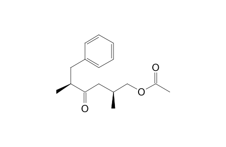(2S,5S)-6-Acetoxy-2,5-dimethyl-1-phenylhexan-3-one
