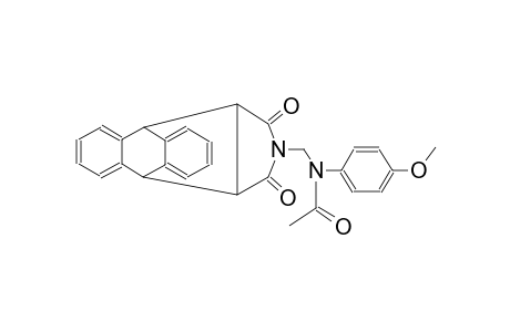 N-((12,14-dioxo-11,12,14,15-tetrahydro-9H-9,10-[3,4]epipyrroloanthracen-13(10H)-yl)methyl)-N-(4-methoxyphenyl)acetamide