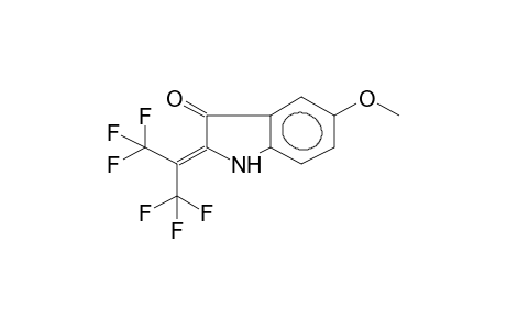 2-HEXAFLUOROISOPROPYLIDEN-5-METHOXYINDOLIN-3-ONE