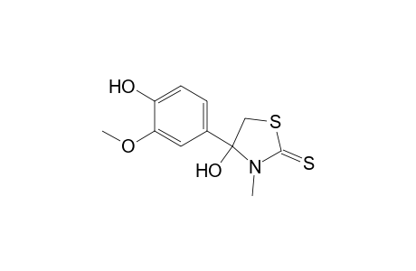 4-Hydroxy-4-(4-hydroxy-3-methoxyphenyl)-3-methylthiazolidine-2-thione