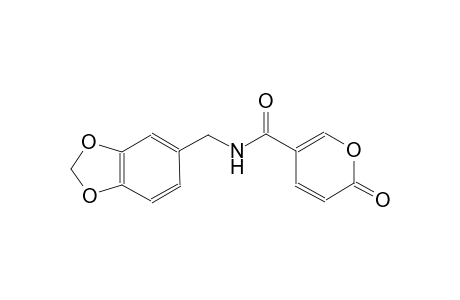 N-(1,3-benzodioxol-5-ylmethyl)-2-oxo-2H-pyran-5-carboxamide