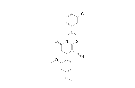 2H,6H-pyrido[2,1-b][1,3,5]thiadiazine-9-carbonitrile, 3-(3-chloro-4-methylphenyl)-8-(2,4-dimethoxyphenyl)-3,4,7,8-tetrahydro-6-oxo-