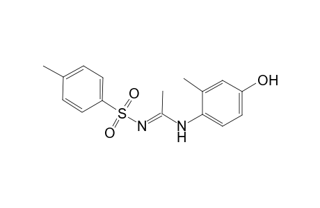 Benzenesulfonamide, N-[1-(4-hydroxy-2-methylphenylamino)ethylidene]-4-methyl-