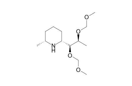 [2R,6R,2(1S,2S)]-2-[1,2-bis[(methoxymethyl)oxy]propyl]-6-methyl-piperidine