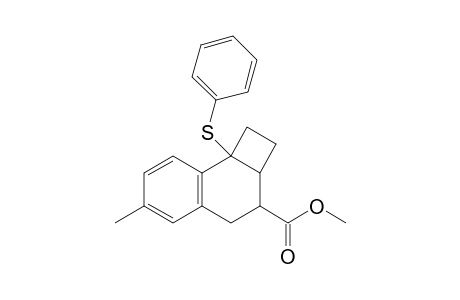 Methyl 8b-(phenylsulfanyl)-6-methyl-1,2,2a,3,4,8b-hexahydro-cyclobuta[a]naphthalene-3-carboxylate