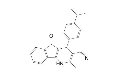 4-(4-isopropylphenyl)-2-methyl-5-oxo-4,5-dihydro-1H-indeno[1,2-b]pyridine-3-carbonitrile