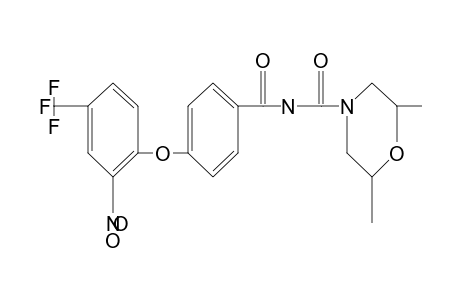 2,6-dimethyl-N-{p-[(2-nitro-alpha,alpha,alpha-trifluoro-p-tolyl)oxy]benzoyl}-4-morpholinecarboxamide