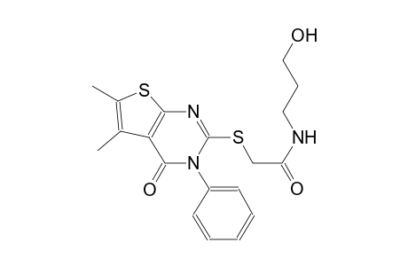acetamide, 2-[(3,4-dihydro-5,6-dimethyl-4-oxo-3-phenylthieno[2,3-d]pyrimidin-2-yl)thio]-N-(3-hydroxypropyl)-