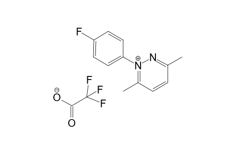 3,6-Dimethyl-1-(4-fluorophenyl)pyridazinium trifluoroacetate
