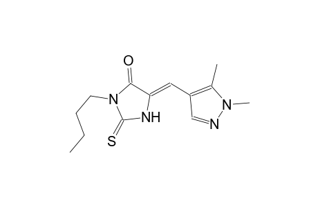 (5Z)-3-butyl-5-[(1,5-dimethyl-1H-pyrazol-4-yl)methylene]-2-thioxo-4-imidazolidinone