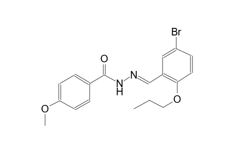 benzoic acid, 4-methoxy-, 2-[(E)-(5-bromo-2-propoxyphenyl)methylidene]hydrazide