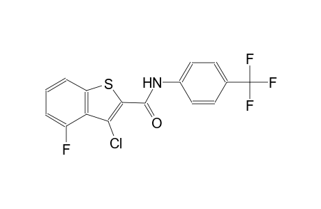 3-chloro-4-fluoro-N-[4-(trifluoromethyl)phenyl]-1-benzothiophene-2-carboxamide