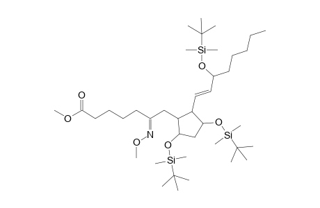 .alpha.-6-methoxyimino-7-(2-(3-(tert-butyldimethylsiloxy)-1(E)-octenyl)-3,5-cis-di(tert-butyldimethylsiloxy)cyclopentyl)heptanoic acid methyl ester (5,8,9,11,12,14,15-d7)