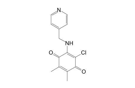 2-Chloro-5,6-dimethyl-3-((pyridin-4-ylmethyl)amino)cyclohexa-2,5-diene-1,4-dione