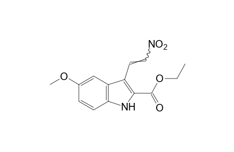 5-methoxy-3-(2-nitrovinyl)indole-2-carboxylic acid, ethyl ester