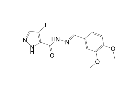4-Iodo-2H-pyrazole-3-carboxylic acid (3,4-dimethoxy-benzylidene)-hydrazide