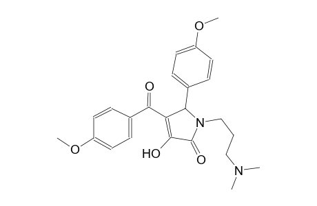 2H-pyrrol-2-one, 1-[3-(dimethylamino)propyl]-1,5-dihydro-3-hydroxy-4-(4-methoxybenzoyl)-5-(4-methoxyphenyl)-