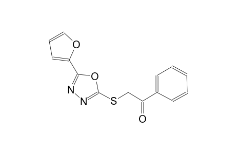 2-{[5-(2-furyl)-1,3,4-oxadiazol-2-yl]sulfanyl}-1-phenylethanone