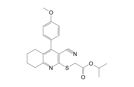 2-[[3-cyano-4-(4-methoxyphenyl)-5,6,7,8-tetrahydroquinolin-2-yl]thio]acetic acid isopropyl ester