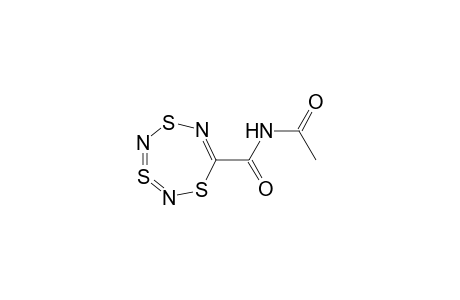 1,3,5,2,4,6-Trithia(3-SIV)triazepine-7-carboxamide, N-acetyl-