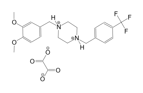 1-(3,4-dimethoxybenzyl)-4-[4-(trifluoromethyl)benzyl]piperazinediium oxalate