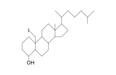 19-Iodo-5a-cholestan-4b-ol