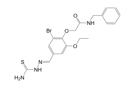 2-(4-{(E)-[(aminocarbothioyl)hydrazono]methyl}-2-bromo-6-ethoxyphenoxy)-N-benzylacetamide