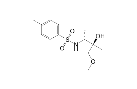 Benzenesulfonamide, N-(2-hydroxy-3-methoxy-1,2-dimethylpropyl)-4-methyl-, [R-(R*,R*)]-