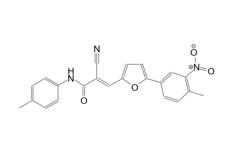 (2E)-2-cyano-3-[5-(4-methyl-3-nitrophenyl)-2-furyl]-N-(4-methylphenyl)-2-propenamide