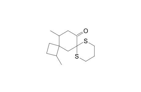 1,5-Dithiadispiro[5.1.5.1]tetradecan-7-one, 9,13-dimethyl-, (8.alpha.,9.alpha.,13.alpha.)-
