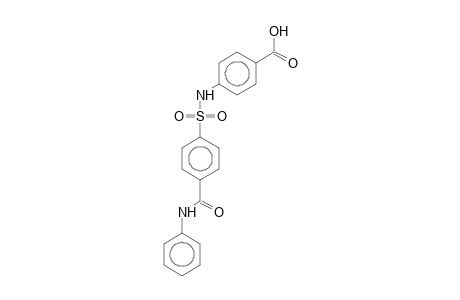 4-[[4-(phenylcarbamoyl)phenyl]sulfonylamino]benzoic acid