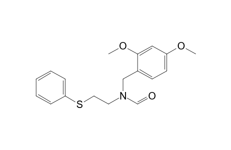 N-(2,4-dimethoxybenzyl)-N-[2-(phenylthio)ethyl]formamide